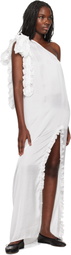 Kika Vargas SSENSE Exclusive White Aretha Maxi Dress