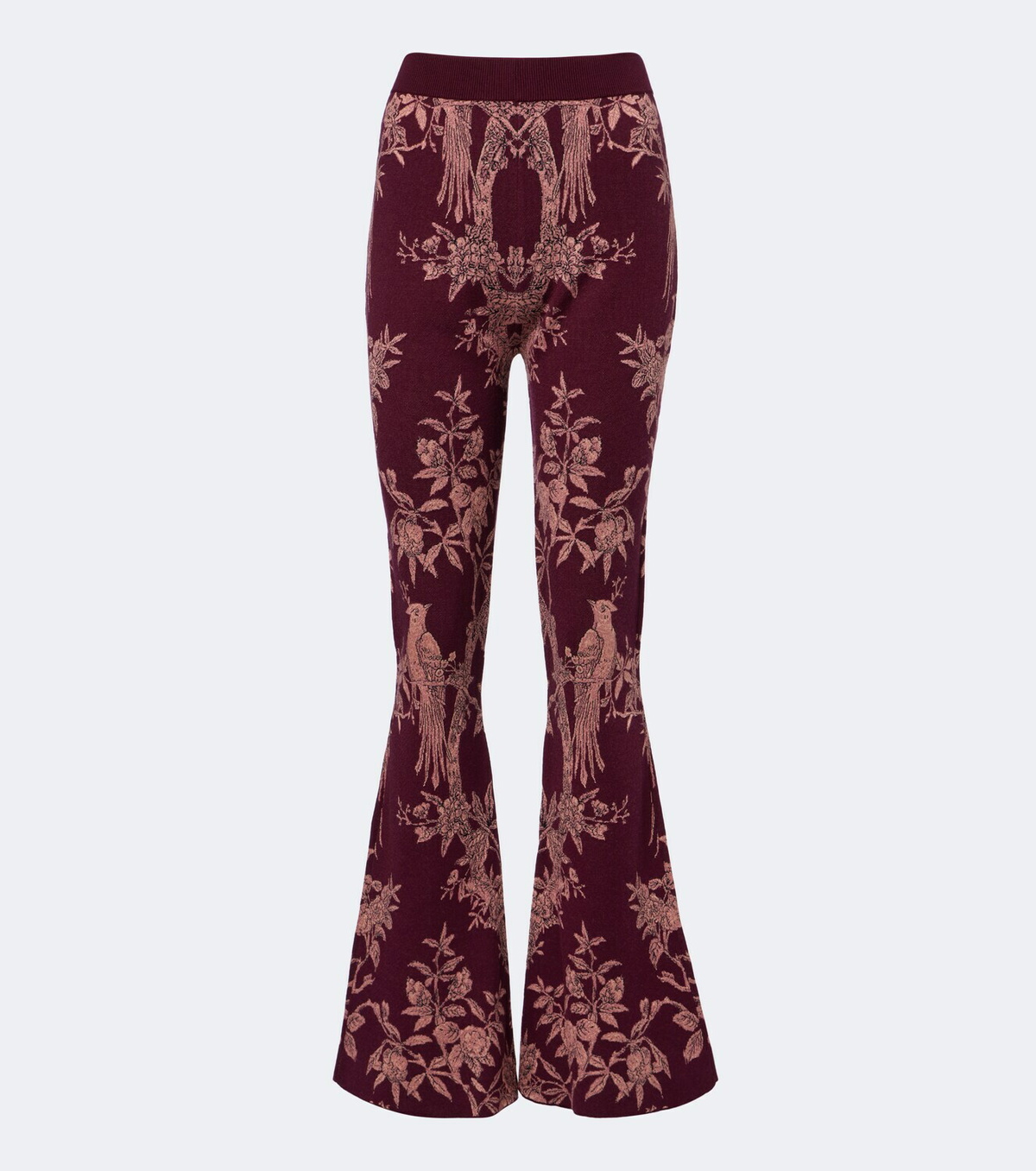 Etro Wool-blend jacquard flared pants