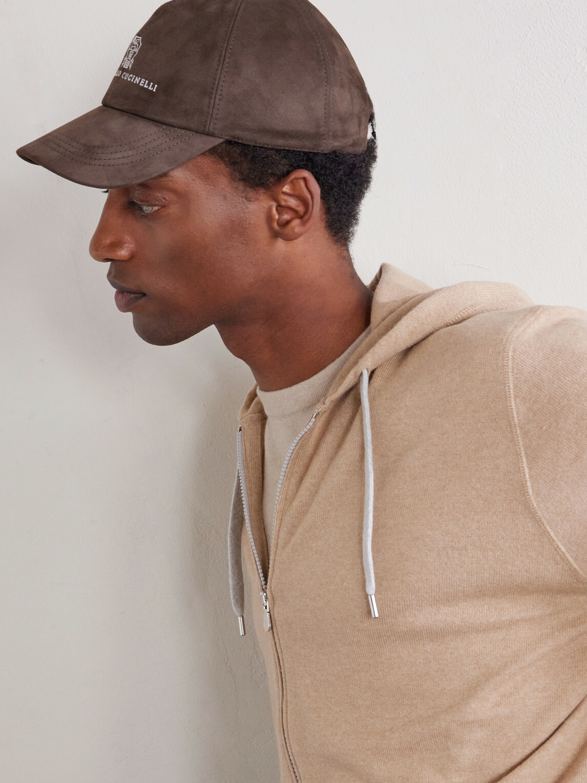 Brunello Cucinelli - Logo-Embroidered Suede Cap - Brown