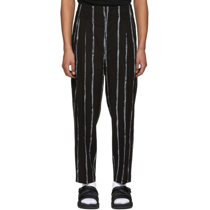 Photo: 3.1 Phillip Lim Black Painted Stripes Trousers