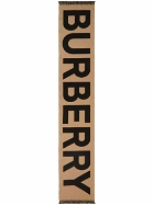 BURBERRY - Logo Wool Scarf