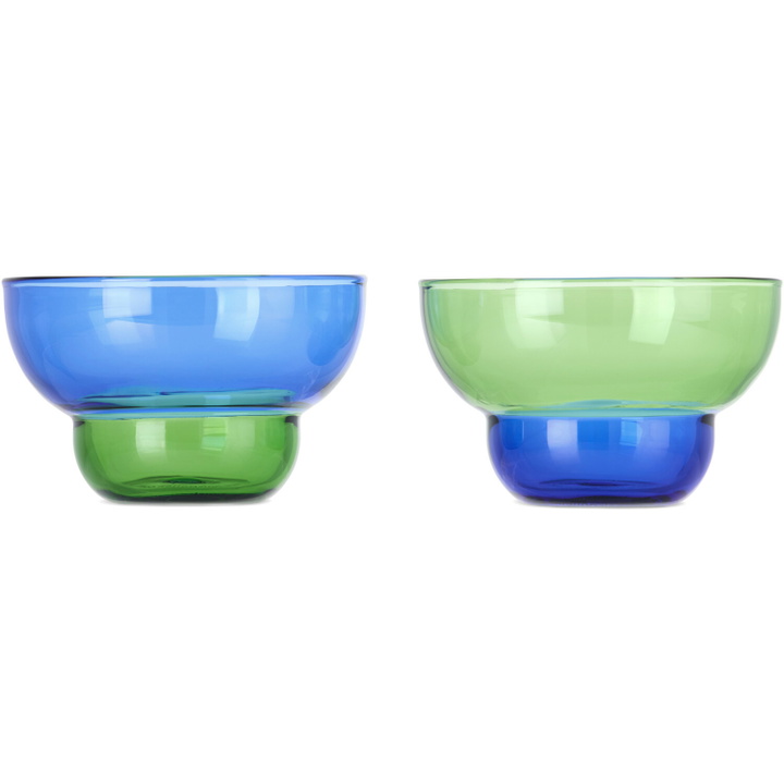 Photo: POLSPOTTEN Blue & Green Mizu Kiri Cup Set