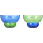 POLSPOTTEN Blue & Green Mizu Kiri Cup Set