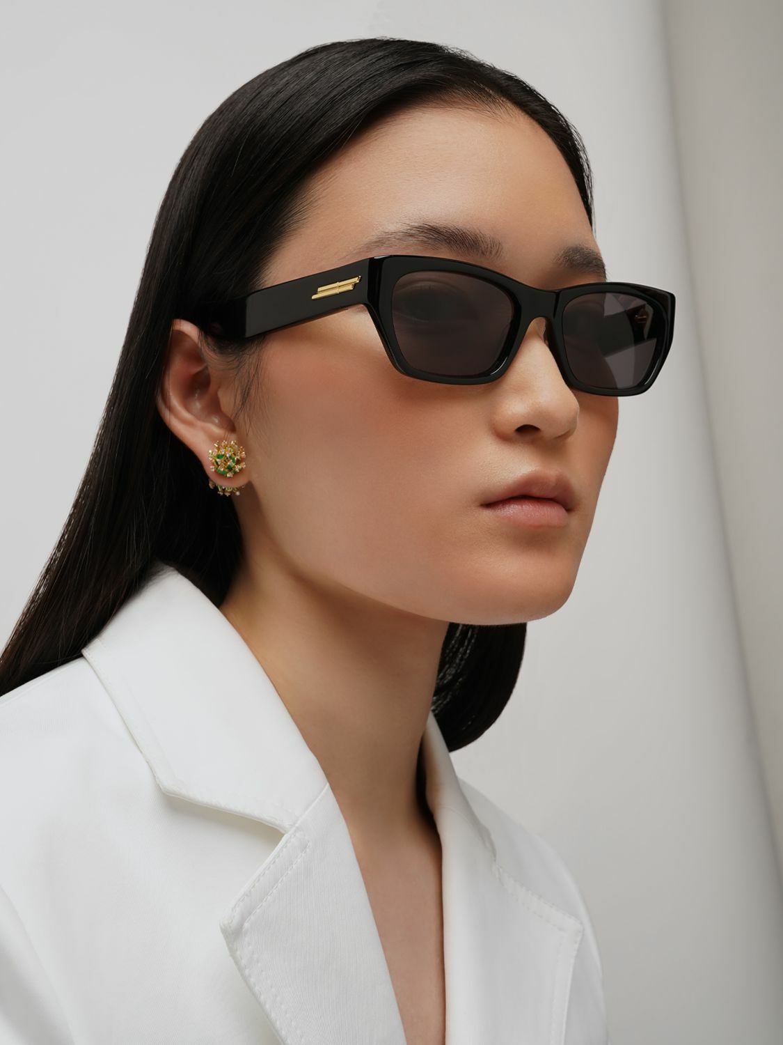 Bottega Veneta サングラス　アセテート　ブラック　BV1143S BOTTEGA VENETA - Bv1143s Classic Acetate Sunglasses Bottega Veneta