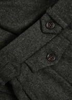 Polo Ralph Lauren Pleated Tapered-leg Wool Trousers Grey