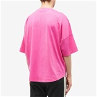 Palm Angels Men's Embroidered Logo Oversized T-Shirt in Fuchsia