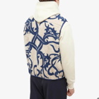 Flagstuff Men's Original Tribal Camo Fleece Vest in Ivory