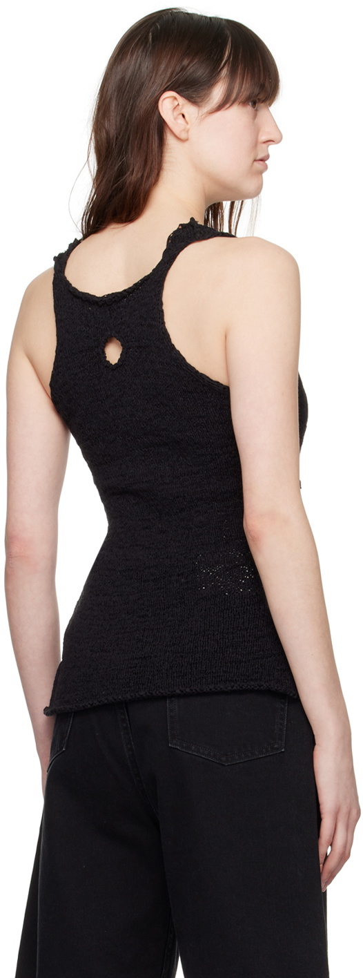 Holzweiler Black Wou Tape Tank Top
