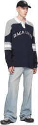 Raga Malak Navy & Gray UNLTD Polo