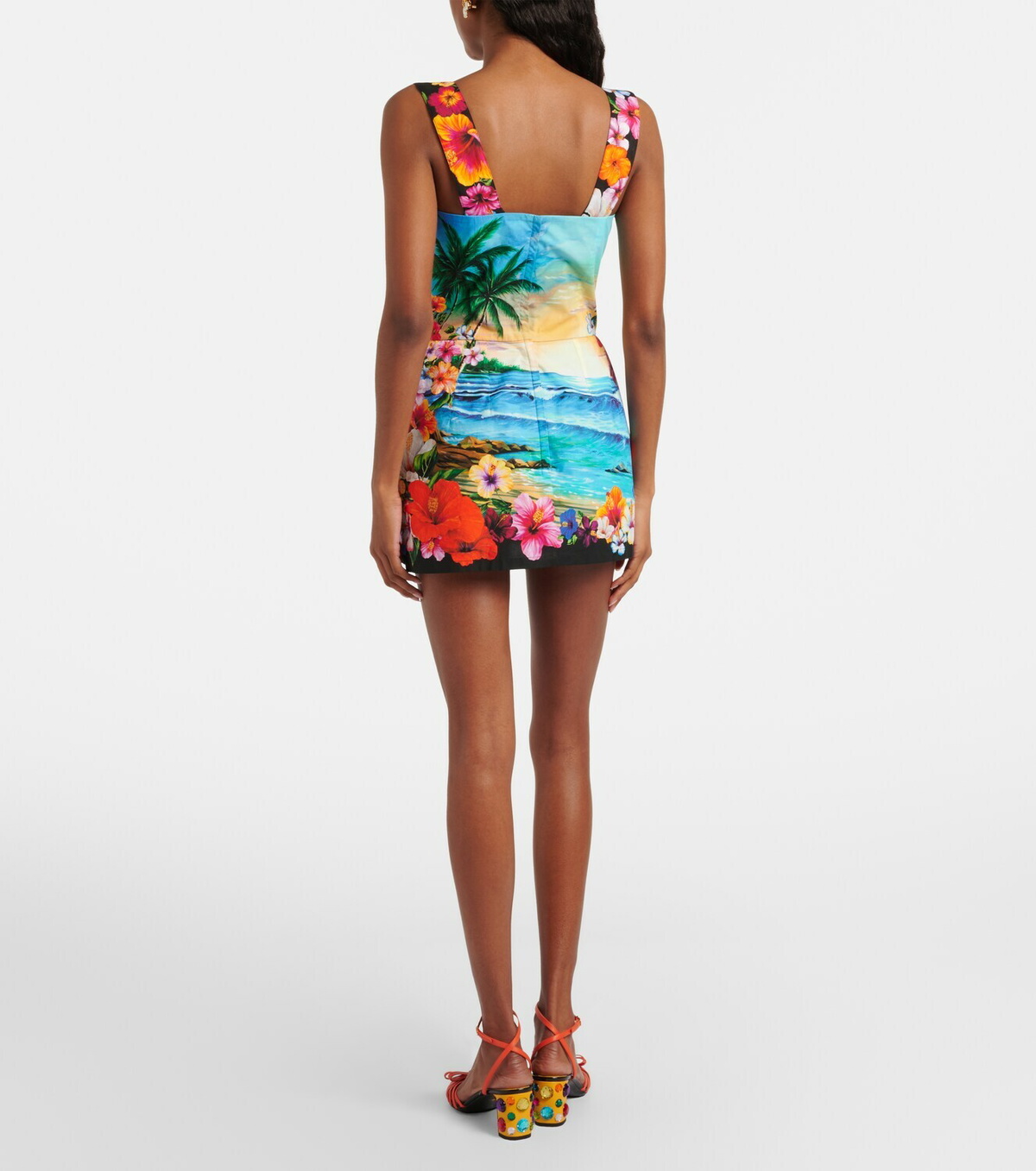 Dolce&Gabbana Printed cotton minidress