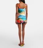 Dolce&Gabbana Printed cotton minidress