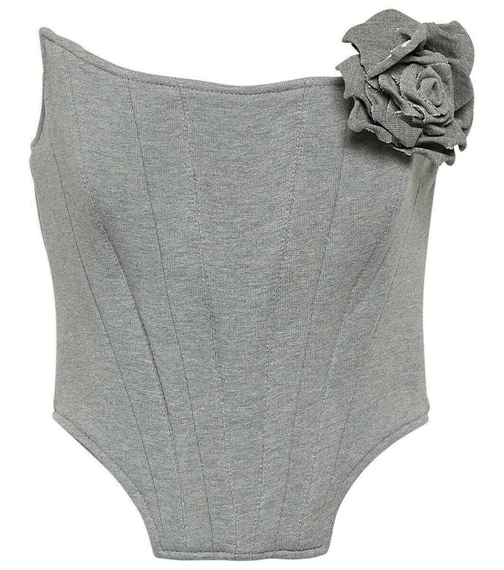 Photo: Giuseppe di Morabito Appliqué cotton fleece bustier top