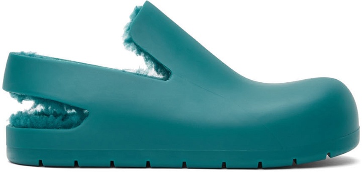 Photo: Bottega Veneta Blue Puddle Loafers