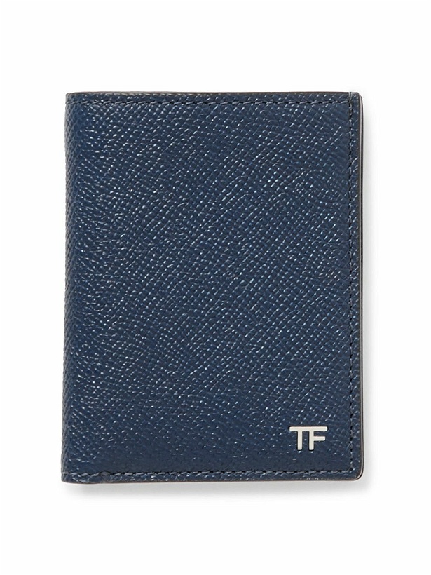 Photo: TOM FORD - Logo-Appliquéd Full-Grain Leather Bifold Cardholder