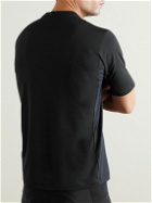 Rapha - Explore Technical Striped Stretch-Mesh T-Shirt - Black