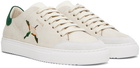 Axel Arigato Beige & Green Clean 90 Triple B Bird Sneakers