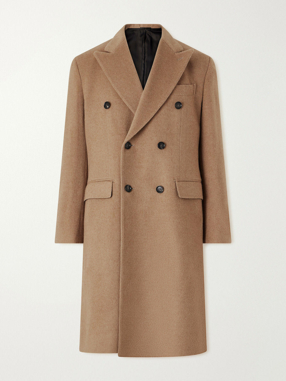 De Petrillo - Double-Breasted Camel Hair Coat - Brown