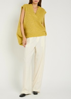 Maria Mcmanus Straight-leg Stretch-wool Trousers Ivory