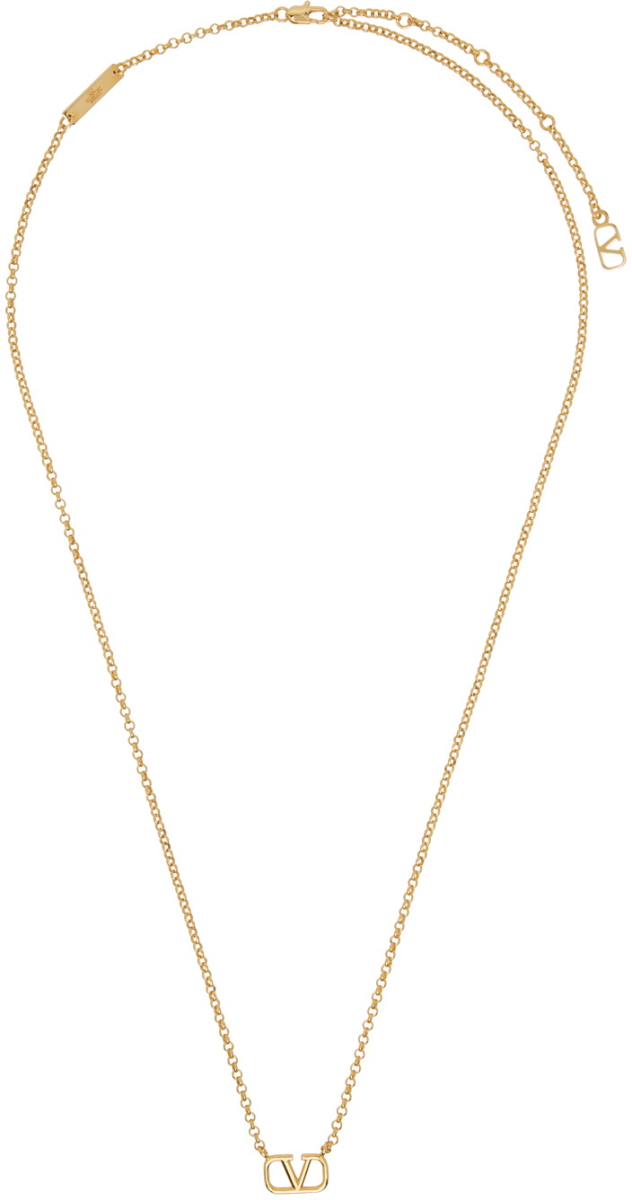 Valentino Garavani Gold VLogo Signature Necklace Valentino Garavani