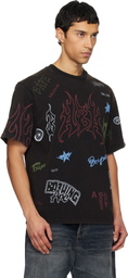 BAPE Black Overall Print Relaxed Fit T-shirt