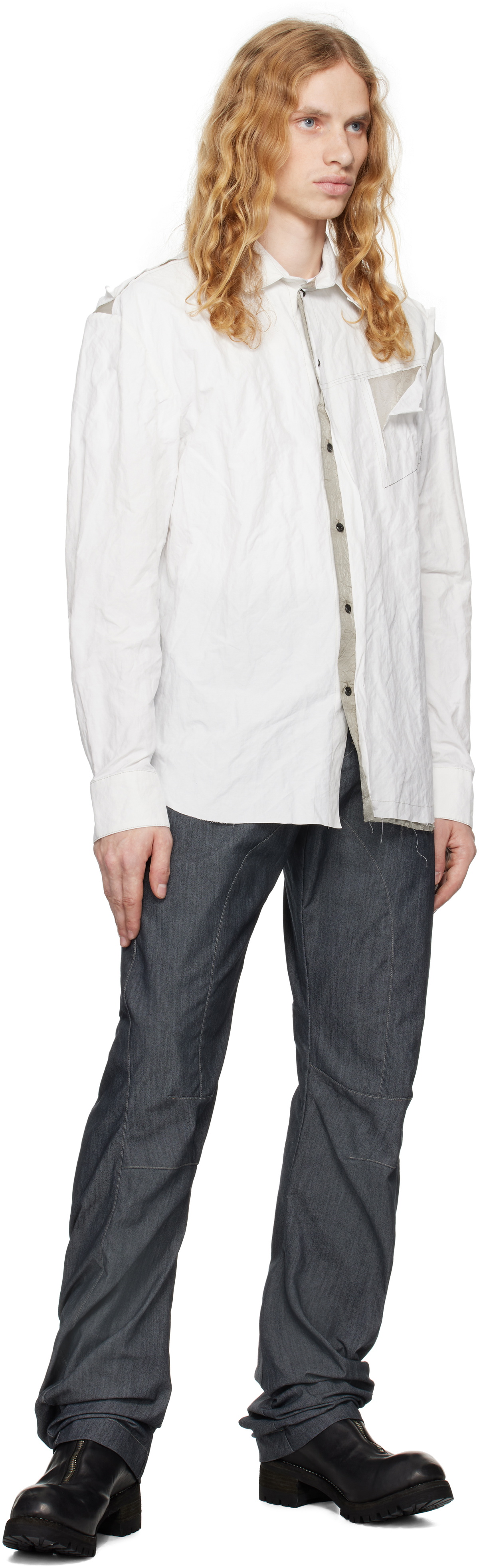 CARNET-ARCHIVE Navy Human Shell Jeans