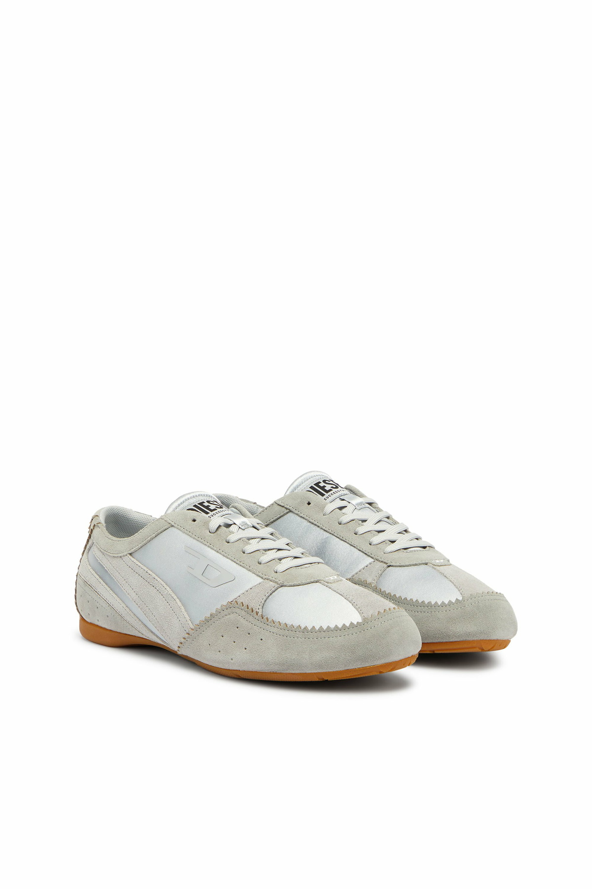 Diesel D-Mile- Sneakers with suede overlays - Sneakers Womens in Blue