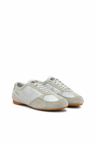 Diesel D-Mile- Sneakers with suede overlays - Sneakers Womens in Blue