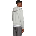 Moncler Grey Maglia Zip Hoodie