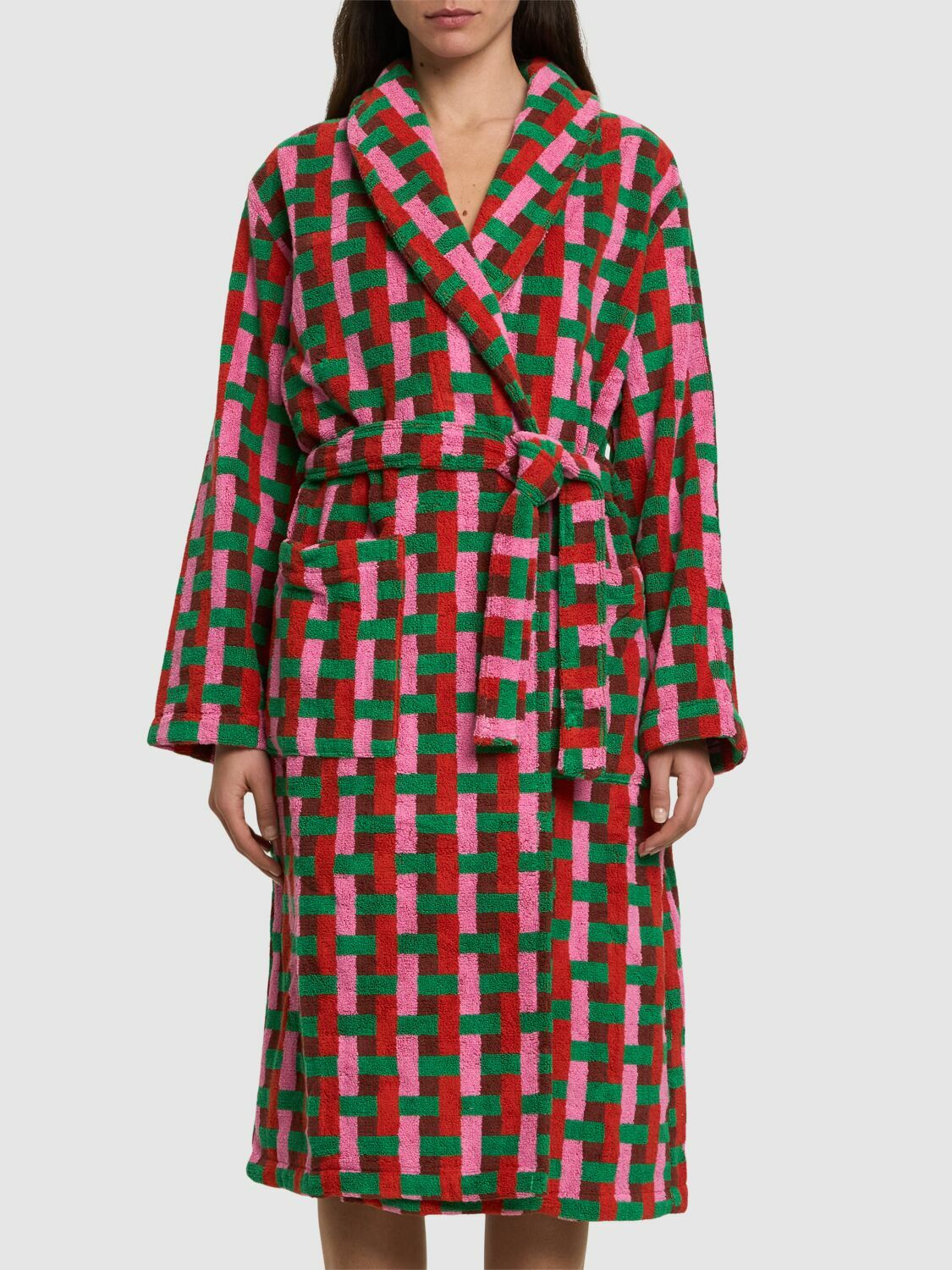DUSEN DUSEN Red Weave Bathrobe Dusen Dusen