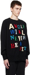 UNDERCOVER Black Appliqué Sweatshirt