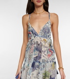 Etro - Floral cotton and silk maxi dress
