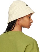 Stüssy Off-White Waffle Knit Bucket Hat