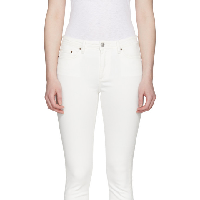 Acne Studios Bla Konst White Climb Jeans