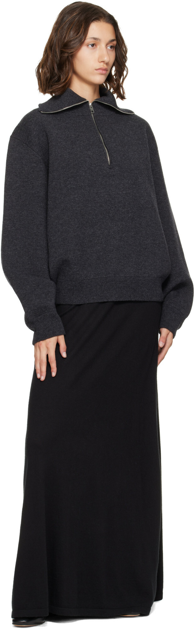 LISA YANG Black Adrienne Maxi Skirt