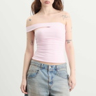 SKIMS Women's Cotton Jersey One Shoulder Top in Cherry Blossom