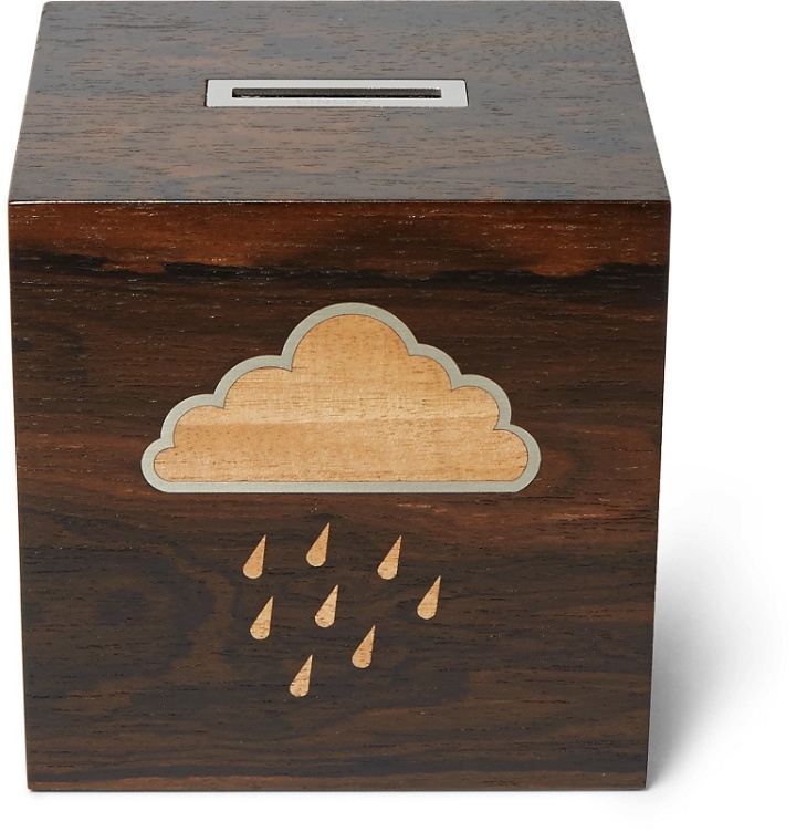 Photo: Linley - Rainy Day Wooden Money Box - Brown