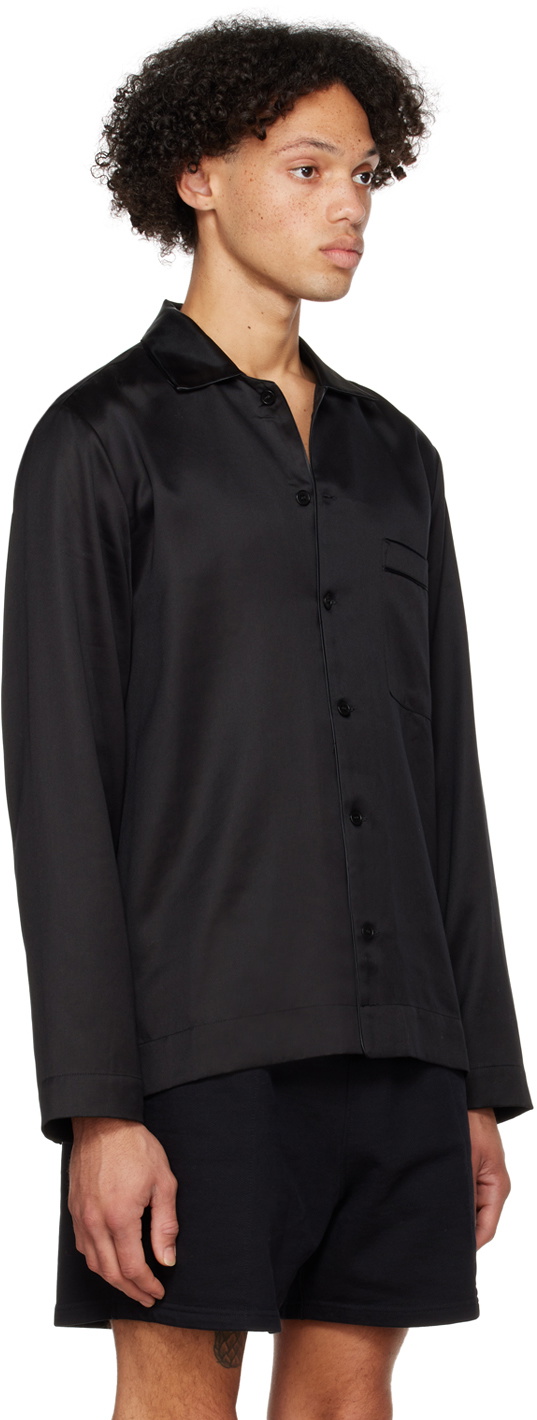 CDLP Black Home Pyjama Shirt