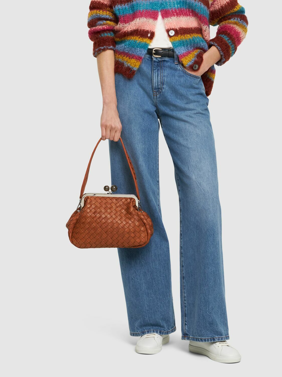 ★Weekend Max Mara★Pancia ウーヴンレザークラッチ WEEKEND MAX MARA Pancia Woven Leather Clutch Weekend Max Mara