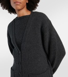 Toteme Oversized rib-knit wool cardigan