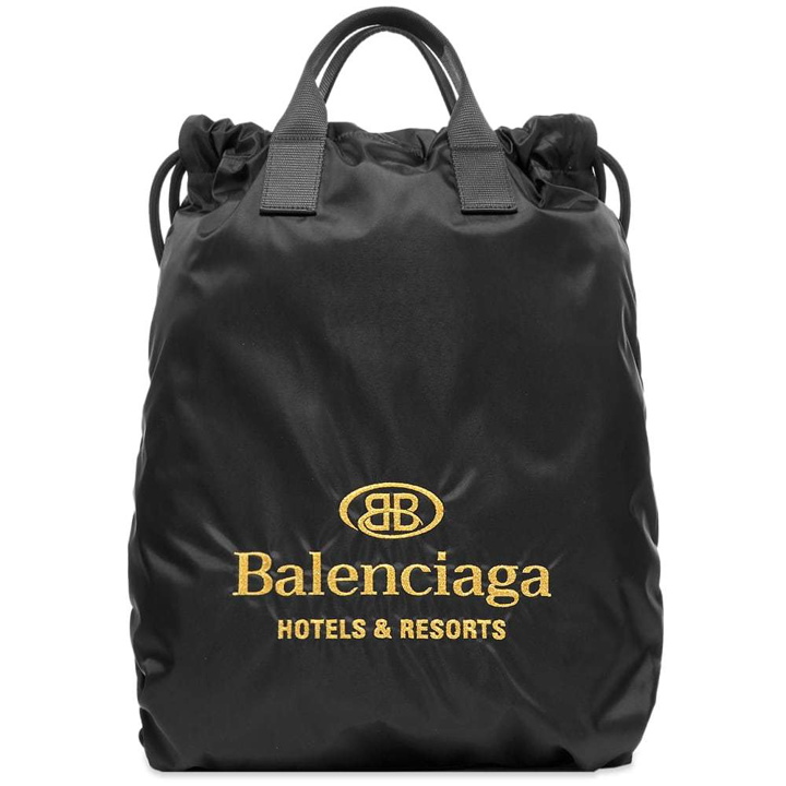 Photo: Balenciaga Hotel Drawstring Bag