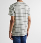 Club Monaco - Slim-Fit Striped Cotton-Jersey T-Shirt - Gray