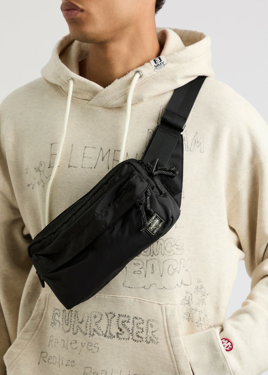 Porter Force 2Way Nylon Belt bag - Black - One Size