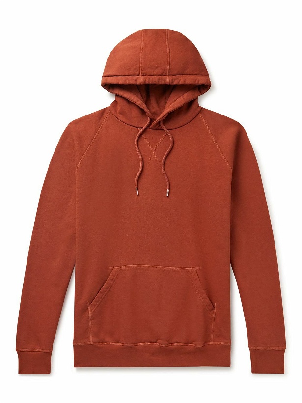 Photo: Pop Trading Company - Logo-Print Cotton-Jersey Hoodie - Red