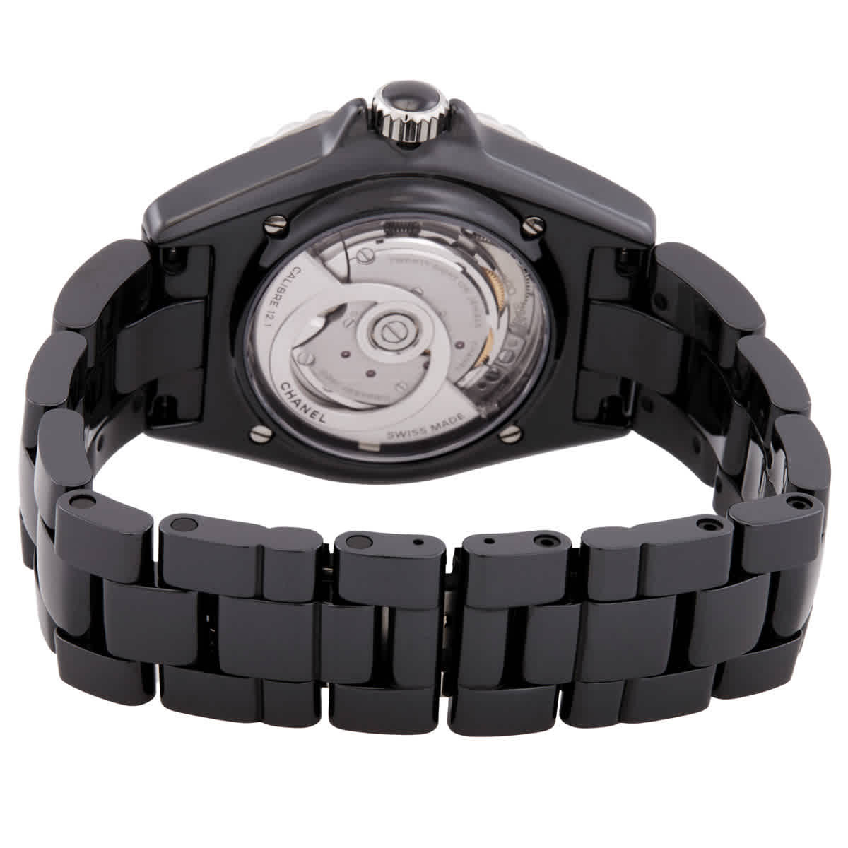 Chanel J12 Automatic Diamond Black Dial Ladies Watch H6526