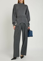 Jean Paul Gaultier Garter-embellished Wool Jumper Grey