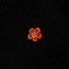 Kenzo Boke Flower Crest Knitted Vest in Black