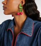 Jennifer Behr Maraschino embellished drop earrings