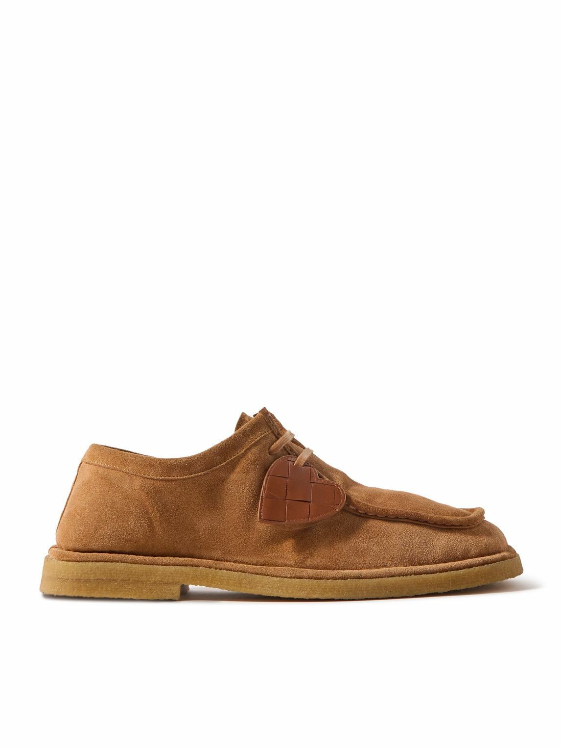 Bottega Veneta - Intrecciato Suede Slippers - Men - Beige