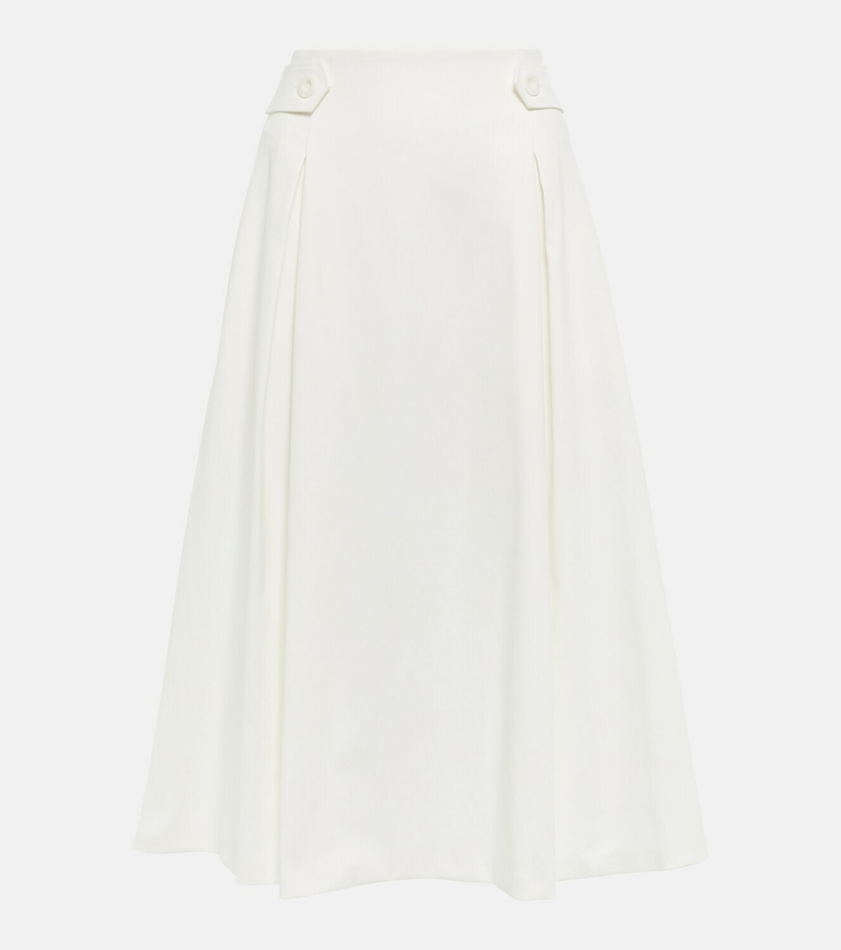 スカート MAX MARA WHITE NYLON MIDI SKIRT Skirts White and beige Woman | Max Mara