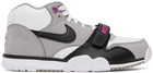 Nike Gray Air Trainer 1 Mid Sneakers